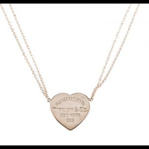 Return To Tiffany Heart Tag Silver Necklace